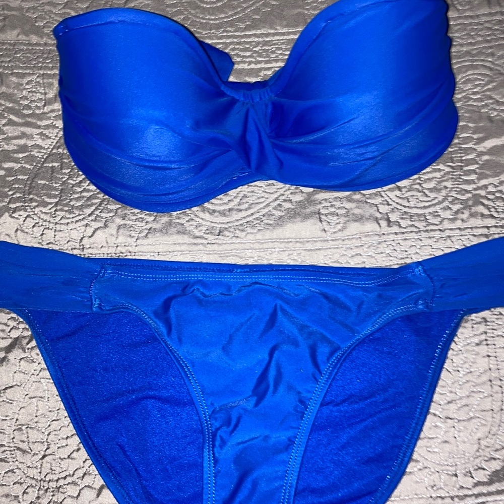 Blue bikini